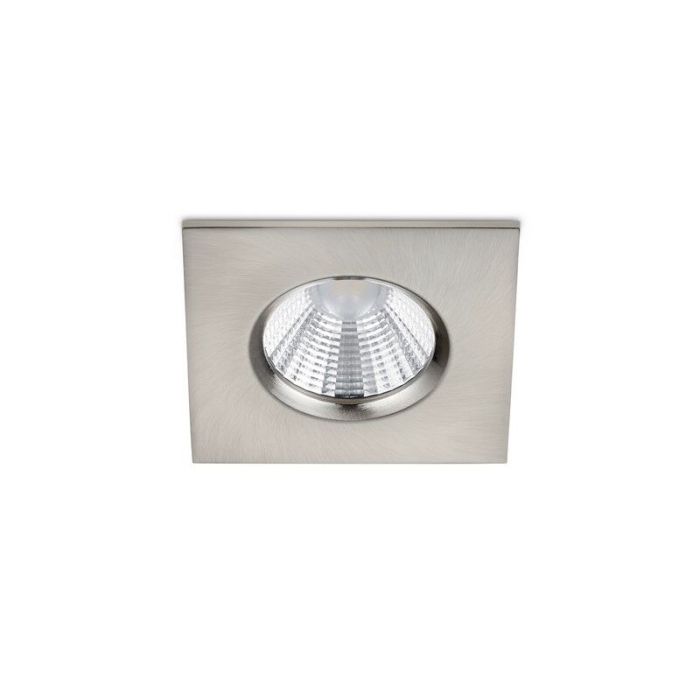 Spot encastré salle de bain moderne nickel, Iman, 5W, 3000K LED, IP65