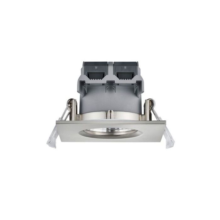 Spot encastré salle de bain moderne nickel, Iman, 5W, 3000K LED, IP65