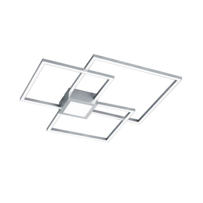 Lampe plafond moderne nickel, Kimoni, 38W, 3000K LED