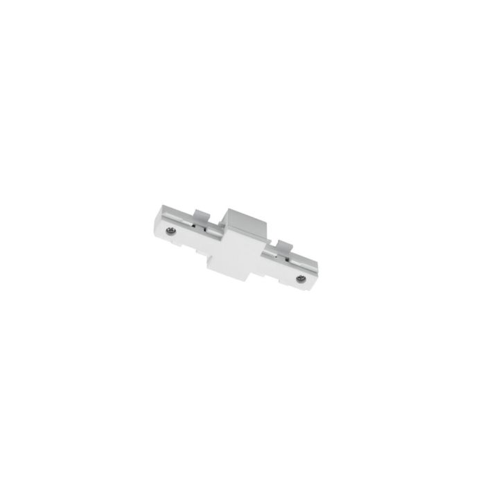 Isolateur pour éclairage sur rail biphasé, plastique, blanc