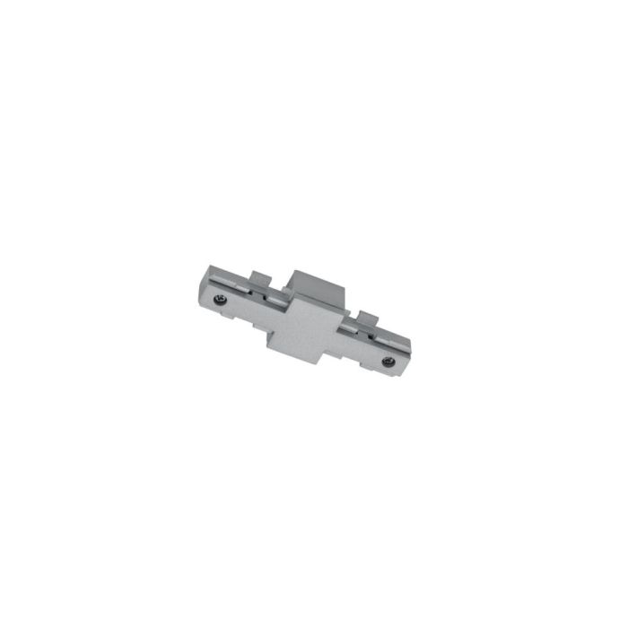 Isolateur pour éclairage sur rail biphasé, plastique, gris
