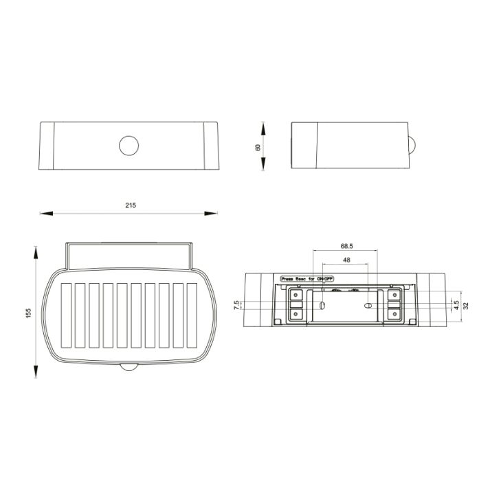 Applique solaire extérieur moderne noire, Pytsje, 6W, 4000K LED, IP44, avec interrupteur
