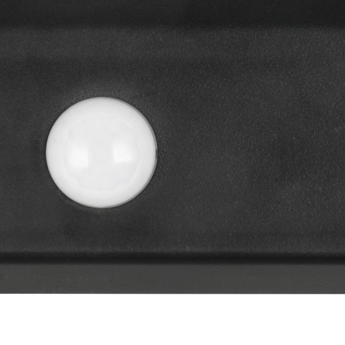 Applique solaire extérieur moderne noire, Neelam, 8W, 4000K LED, IP44