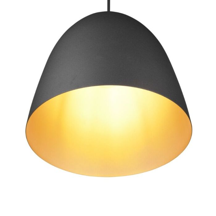 Suspension demi-sphère moderne noire, Ingmar
