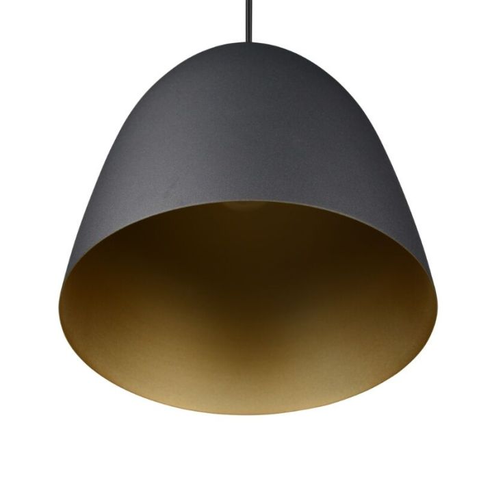 Suspension demi-sphère moderne noire, Ingmar