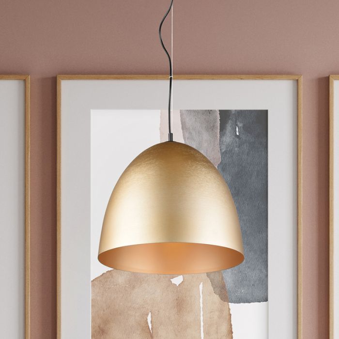 Suspension demi-sphère moderne laiton, Ingmar