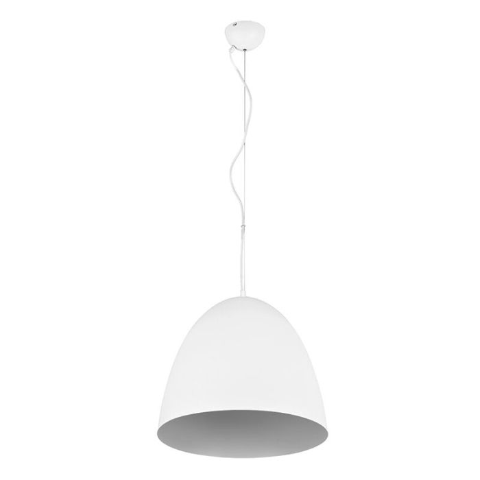 Suspension demi-sphère moderne blanche, Ingmar