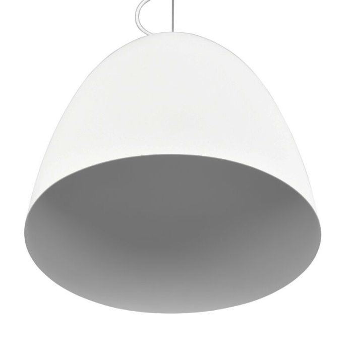 Suspension demi-sphère moderne blanche, Ingmar