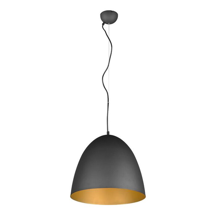 Suspension demi-sphère moderne noire, Ingmar