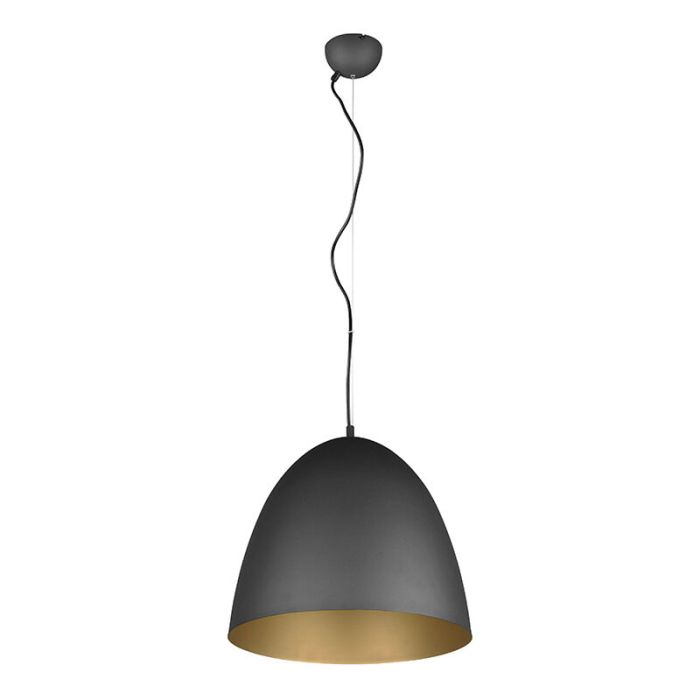Suspension demi-sphère moderne noire, Ingmar