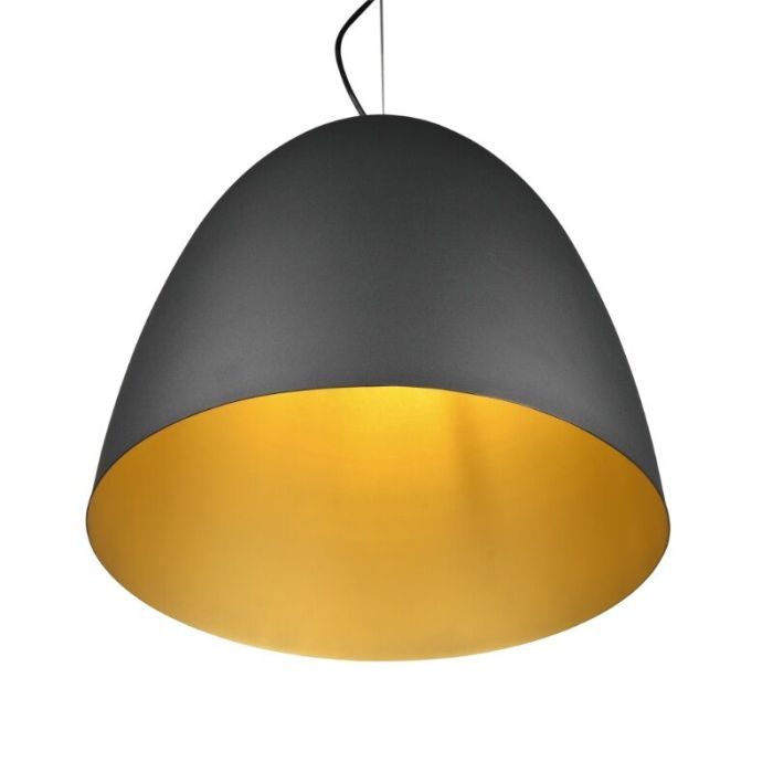 Suspension demi-sphère moderne noire, Ingmar