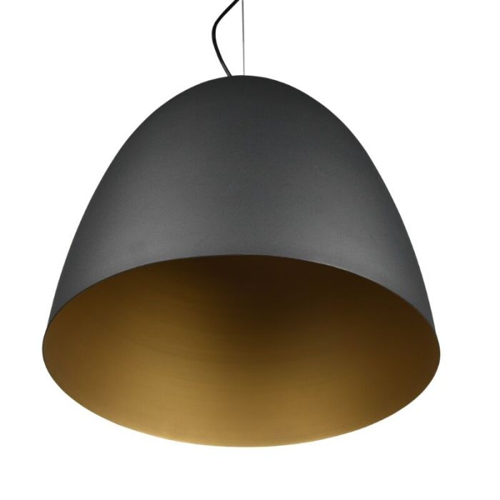 Suspension demi-sphère moderne noire, Ingmar