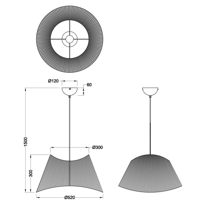 Suspension rustique marronne, Sakine