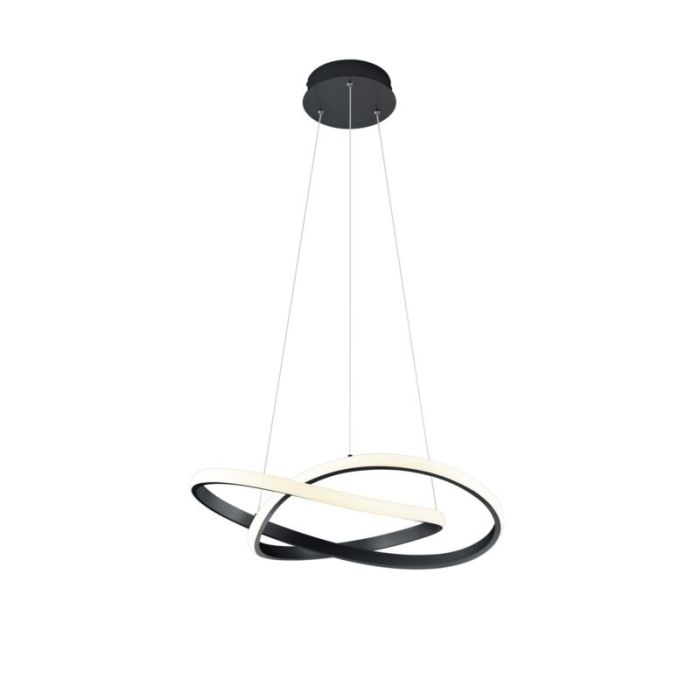 Suspension moderne noire, Aby, 27W, 3000K LED