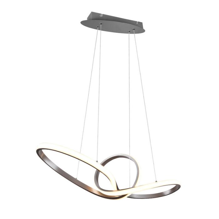 Suspension moderne nickel, Jonny, 28W, 3000K LED