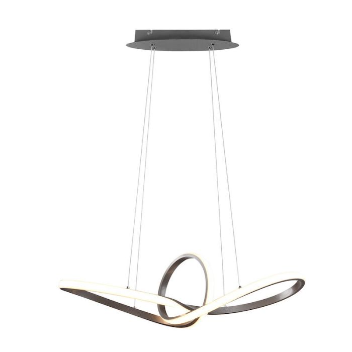 Suspension moderne nickel, Jonny, 28W, 3000K LED