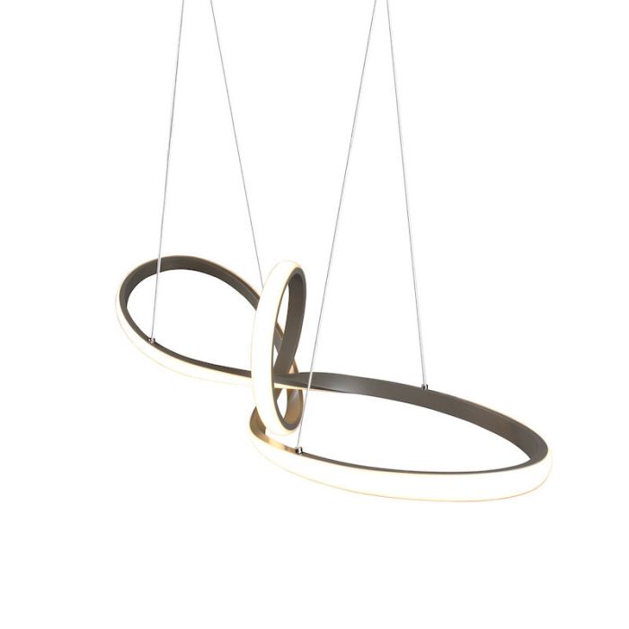 Suspension moderne nickel, Jonny, 28W, 3000K LED