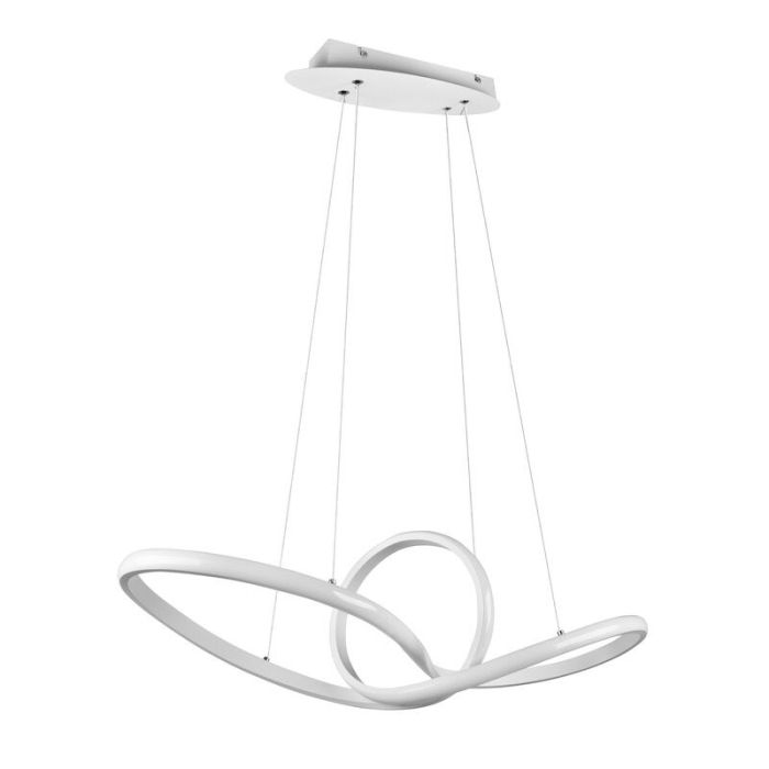 Suspension moderne blanche, Jonny, 28W, 4000K LED