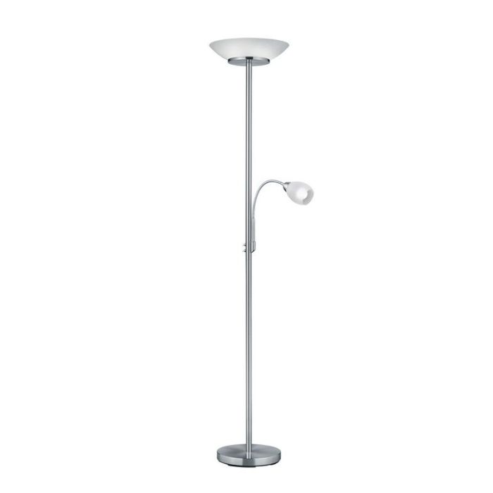 Lampadaire liseuse moderne nickel, Larry
