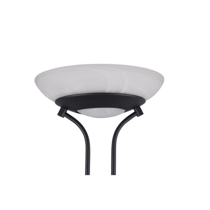 Lampadaire liseuse moderne noir, Fredrika, 27W, 3000K LED, avec variateur tactile