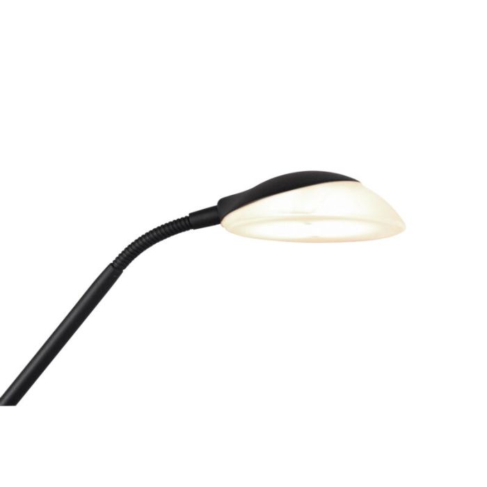 Lampadaire liseuse moderne noir, Fredrika, 27W, 3000K LED, avec variateur tactile