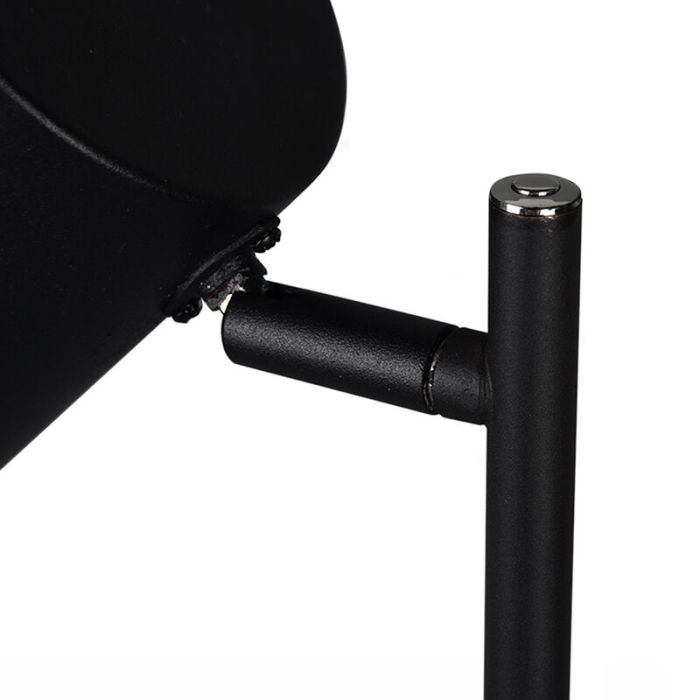 Lampadaire moderne noir, Suraya, 4,5W, 3000K LED, avec variateur tactile