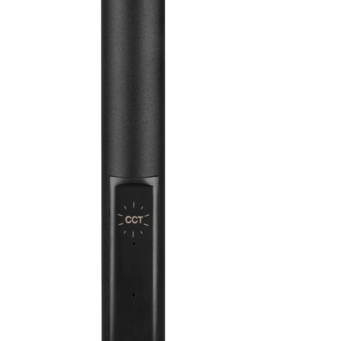 Lampadaire moderne noir, Shahid, 17W, blanc chaud à froid réglable LED, avec variateur tactile