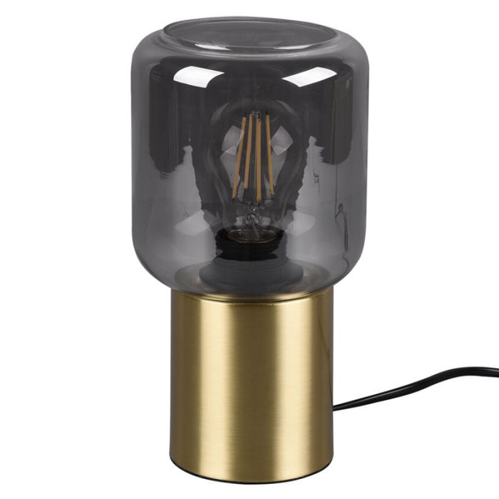 Lampe de table moderne laiton, Gail, avec interrupteur