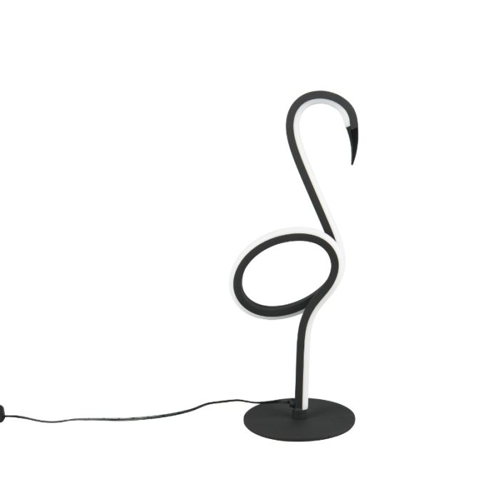 Lampe de table design noire, Puk, 6W, 3000K LED, avec interrupteur