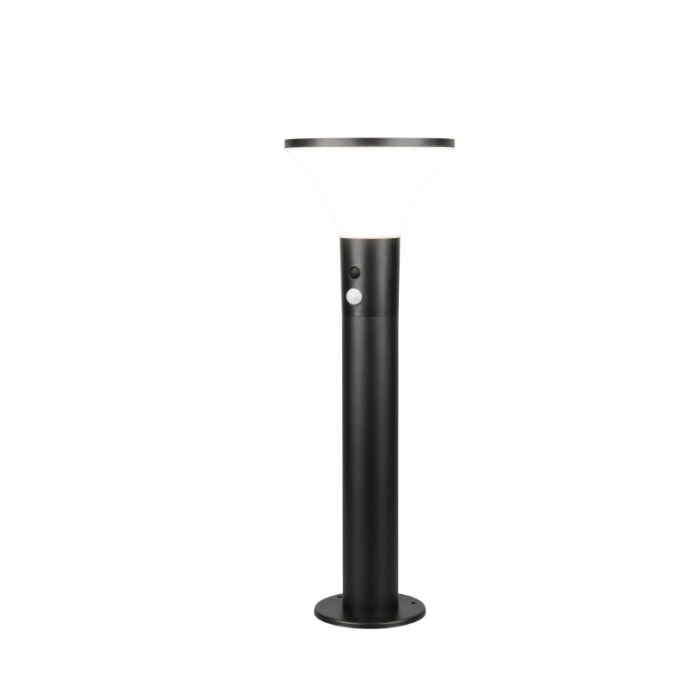 Lampadaire extérieur solaire moderne noir, Nebahat, 3W, 4000K LED, IP44