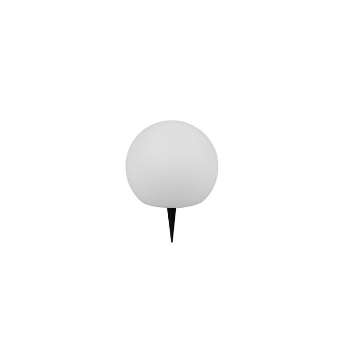 Spot à piquer solaire moderne blanc, Yavuz, 0,5W, RGBW LED, IP67, avec télécommande
