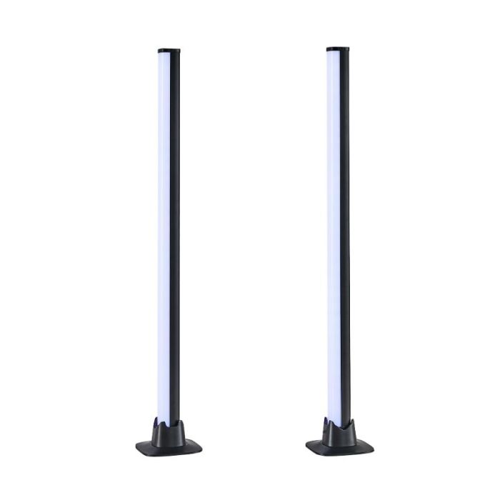 Lampe de table moderne noire, Wissal, 5W, RGB LED, avec télécommande
