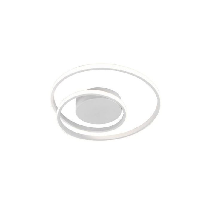 Lampe plafond moderne blanche, Sassandra, 22W, 3000K LED, gradable en 3 étapes