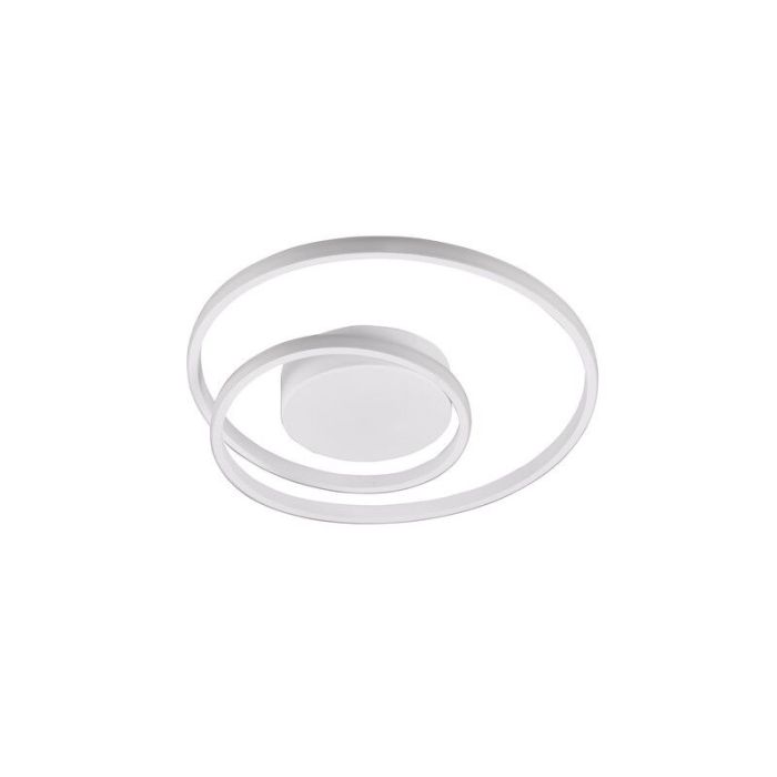 Lampe plafond moderne blanche, Sassandra, 22W, 3000K LED, gradable en 3 étapes