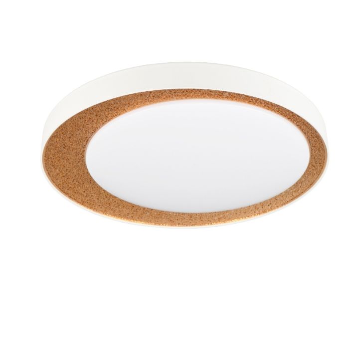 Lampe plafond moderne dorée, Nurettin, 24W, blanc chaud à froid réglable LED, gradable en 3 étapes