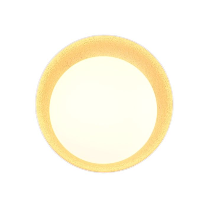 Lampe plafond moderne dorée, Nurettin, 24W, blanc chaud à froid réglable LED, gradable en 3 étapes