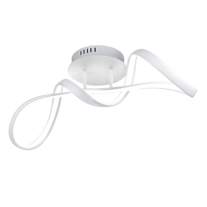 Plafonnier design blanc, Renso, 28W, 4000K LED, gradable en 3 étapes
