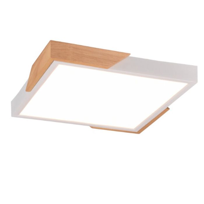 Lampe plafond moderne blanche, Selinde, 20W, 3000K LED, gradable en 3 étapes