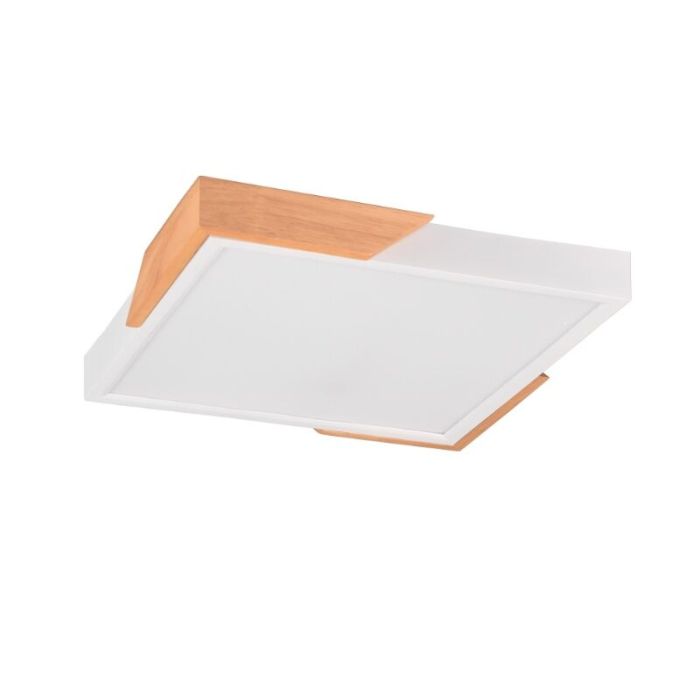 Lampe plafond moderne blanche, Selinde, 20W, 3000K LED, gradable en 3 étapes