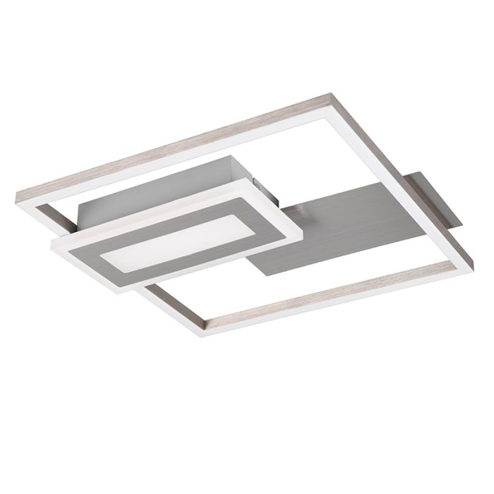 Lampe plafond design nickel, Shun, 22W, 3000K LED