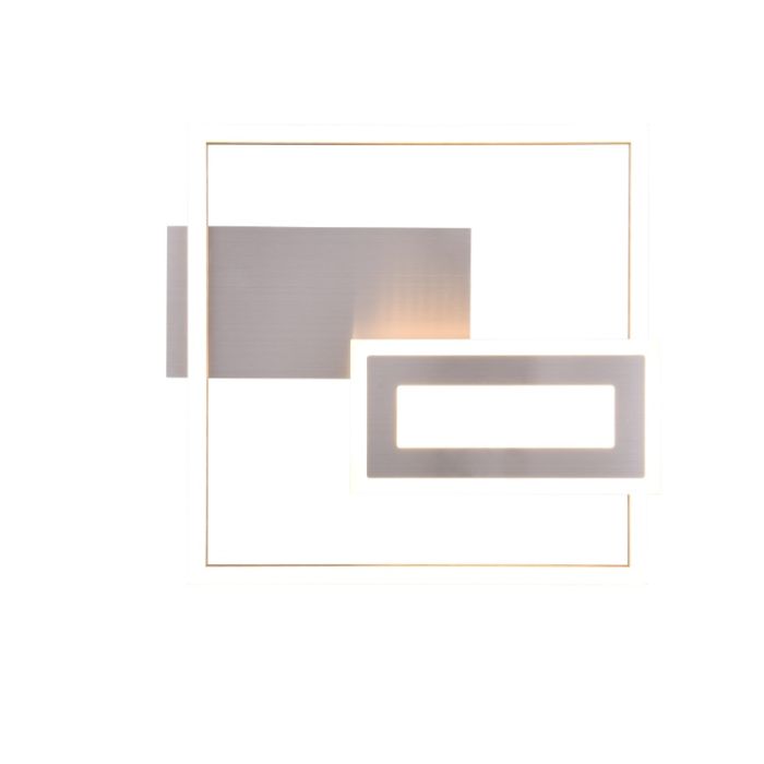 Lampe plafond design nickel, Shun, 22W, 3000K LED