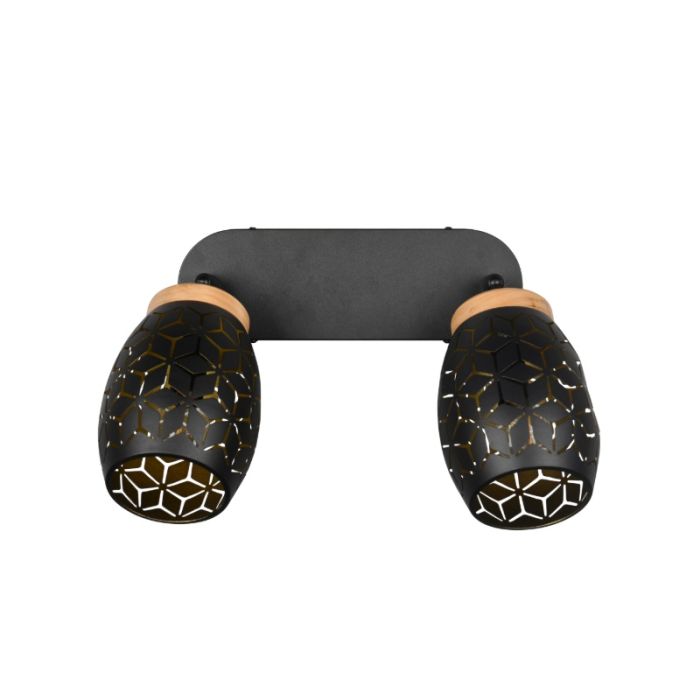 Spot plafond moderne noir, Delana
