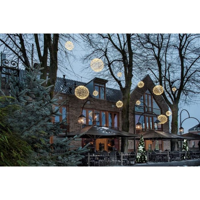 3D kerstbol ​​led blanc froid diametre de 45 cm