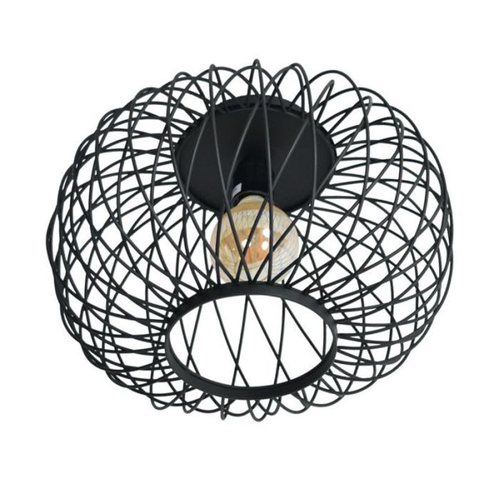 Lampe plafond noire industrielle, Karly