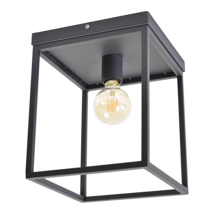 Plafonnier noir industriel, Redox