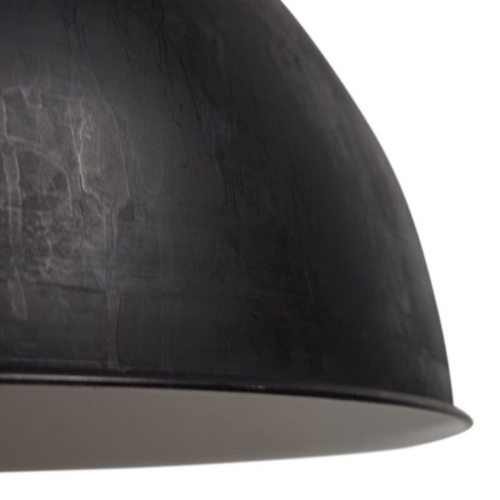Suspension demi-sphère noire industrielle, Fejay