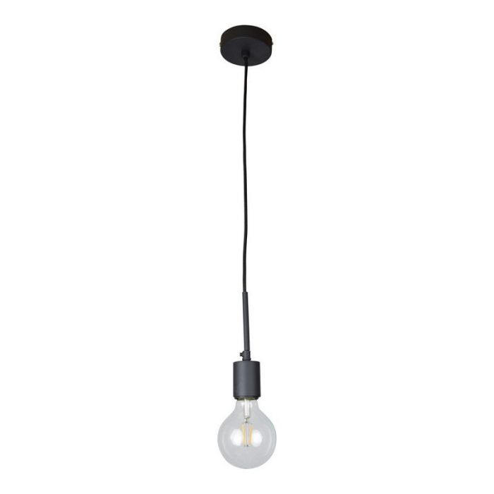 Suspension sans abat-jour noire industrielle, Bolb