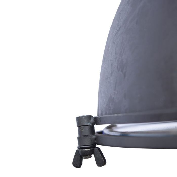Suspension table à manger noire industrielle, Descon