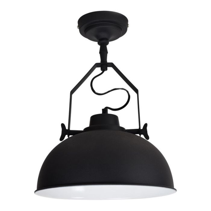 Lampe plafond noire industrielle, Fellen