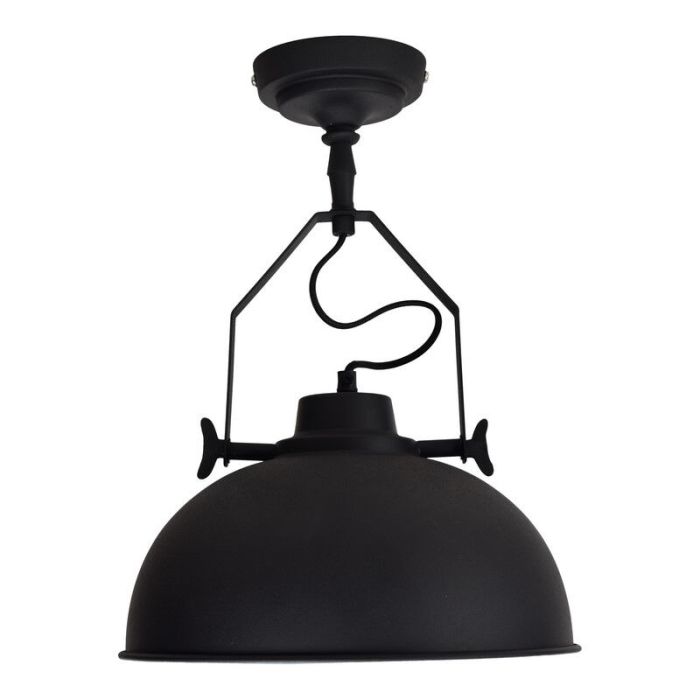 Lampe plafond noire industrielle, Fellen